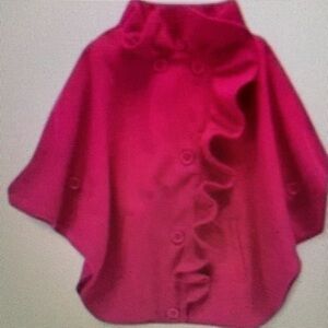 Kids Pink Cape Coat